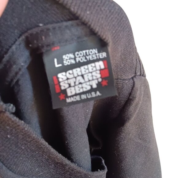 Large Men' Single Stitch T-shirt Vintage Nebraska Screen Stars 1980's University - Picture 5 of 5